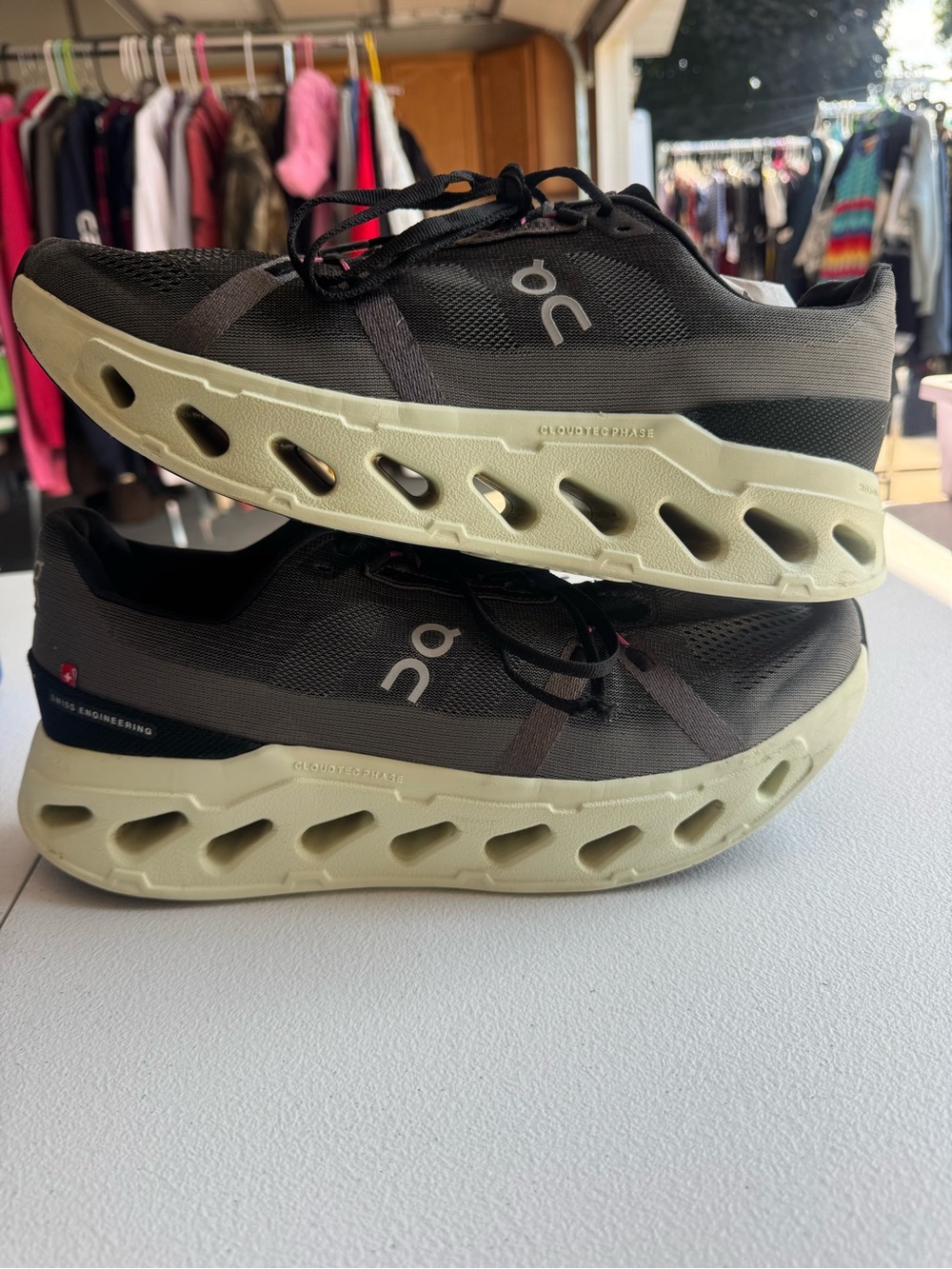 ON Running Mens On Cloud Cloudeclipse Black Green Shoes Size 14